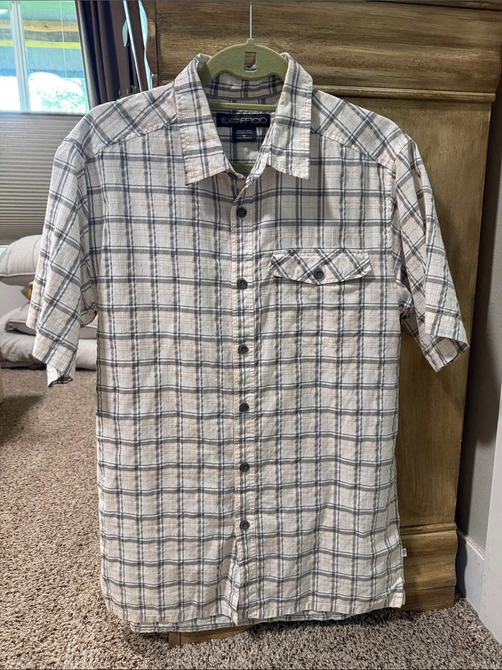 Men’s Exofficio Button Down Lightweight Shirt M